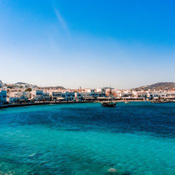 port de la ville de mykonos
